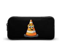 Halloween Costume Traffico Cono Divertente Semplice Sicurezza Pilone Matita Astuccio Grande Capacità Penna Sacchetto Sacchetto Cancelleria Organizzatore Trucco Bag