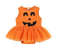 Halloween Costume Zucca Bimbo Tuta Di Halloween Cosplay Bimbo Bimba Tutine Da Pumpkin Neonati Set Da Carnevale Vintage Per Bambini Pagliaccetto Da Zucca Bambino Bambina Per Feste, Carnevale, Party