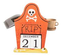 Halloween Countdown Blocks, 2025 Wooden Calendar, Adjustable Festival Advent, Rustic Holiday Craft Decor, Reusable Daily Tracker, Bedroom Vacation Party Kitchen Classroom Teens