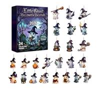 Halloween Countdown Calendar 24 Days 2D Acrylic Ghost Ornaments