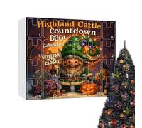 Halloween Countdown Calendar, 24 Days 2D Acrylic Gnome Figurines, Holiday Hanging Wall Display, Spooky Decorative Ornament Set, Daily Surprise Gift Idea, Fun Festive Décor for Kids Family Home