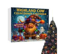 Halloween Countdown Calendar, 24 Days 2D Acrylic Gnome Figurines, Holiday Hanging Wall Display, Spooky Decorative Ornament Set, Daily Surprise Gift Idea, Fun Festive Décor for Kids Family Home