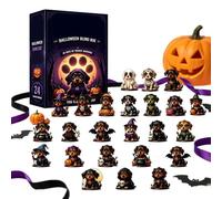 Halloween Countdown Calendar - Acrylic Cat Display, 24 Days Countdown Decor