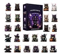 Halloween Countdown Calendar - Acrylic Cat Display, 24 Days Countdown Plan