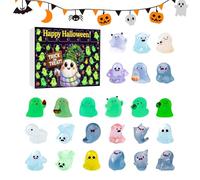 Halloween Countdown Calendar - Ghost Count Down Calendar | 24-Day Countdown Calendars with Miniature Ghosts | Glow-In-The-Dark Collectible Sculpture for Tabletop Tovaglia Bookshelf Decoration