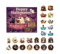 Halloween Countdown Calendar, Horror Advent Box, 24 pezzi , Decorative Spooky Design, Fun Daily Reveal, Fall Weekday Activity, Family Kids Teenagers, Boys Girls Friends, Apartment