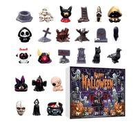 Halloween Countdown Calendar - Horror Festive Game Toy, 24 Days Countdown Toys Set per bambini adolescenti per bambini