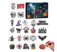 Halloween Countdown Calendar Spooky Pumpkin Ghost Bag Pendant Keychain