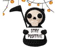 Halloween Crochet Decor - Funny Gothic Handmade Plush Ornament Soft Gift