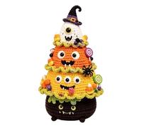Halloween Crochet Kit, DIY Knitting Set With Spooky Tree Tabletop Decor