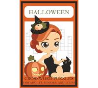 Halloween Crossword Puzzle Book: Crossword Puzzles with Easy to Read Print about October, Trick or Treating, and More | 6x9 inches, 110 pages | 50+ Puzzles… Gift for Vacations, Holidays and Relaxation