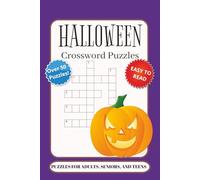 Halloween Crossword Puzzles: Crossword Puzzles with Easy to Read Print about Halloween, Ghosts, Monsters, Spooky Season and more | 6x9 inches | 50+ ... Gift for Vacation, Holidays, and Relaxation