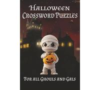 Halloween Crossword Puzzles: Word Search Puzzles with Easy to Read Print about Halloween, Trick or Treats, Spooky Fun, and More | 6 x 9 inches, 110 ... Gifts for vacations, Holidays, and Free Times