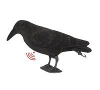 Halloween Crow | Crow False Crow che affolla la voce | Articolo decorativo di Halloween Strumento per uccelli spaventosi, di corvi di piume neri per Halloween Party Prop interno Modello