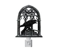 Halloween Crow Light - Halloween Decor Gothic Bird Lamp - Tools & Home Resin Bird Figurine Candle Holder, Decorazione Art Lighting for Study Living Room Party Patio Hallway Festival Outdoor Porch