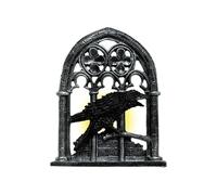 Halloween Crow Light - Halloween Decor Gothic Bird Lamp - Tools & Home Resin Bird Figurine Candle Holder, Decorazione Art Lighting for Study Living Room Party Patio Hallway Festival Outdoor Porch