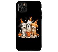 Halloween Cuccioli Fantasma Popcorn Divertimento Custodia per iPhone 11 Pro Max