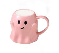 Halloween Cup, 440ml Novelty Ghost Mug | Reusable Tea Cups For Coffee, Tea & Beverages - Fun Ceramic Drinkware For Daily Routine, Party, College, Book Club, Holiday, Dorm Room & Game Night