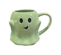 Halloween Cup, 440ml Novelty Ghost Mug | Reusable Tea Cups For Coffee, Tea & Beverages - Fun Ceramic Drinkware For Daily Routine, Party, College, Book Club, Holiday, Dorm Room & Game Night