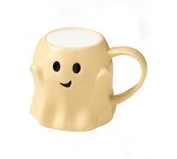 Halloween Cup, 440ml Novelty Ghost Mug | Reusable Tea Cups For Coffee, Tea & Beverages - Fun Ceramic Drinkware For Daily Routine, Party, College, Book Club, Holiday, Dorm Room & Game Night