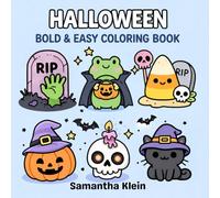 Halloween - Cute Bold & Easy Coloring Book for Kids and Adults: 40 Spooky & Cozy Designs | Ghosts, Pumpkins & More