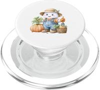 Halloween Cute Ghost Gardening Plant Graphic Spooky Season PopSockets PopGrip per MagSafe