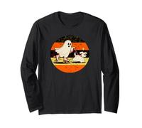 Halloween Cute Ghosts Dog Maglia a Manica