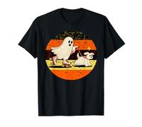Halloween Cute Ghosts Dog Maglietta