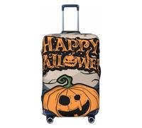 Halloween D Happy Pumpkin - Copribagagli da viaggio elastico, 45-81 cm, Nero , L