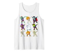 Halloween Dab Dance Zombies Scheletri Streghe Fantasmi Canotta