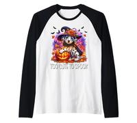 Halloween Dalmatian Puppy Is Too Cute To Spook for Dog Lover Maglia con Maniche Raglan