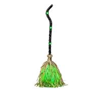 Halloween Dancing Witch Scopa Con Spooky Suono Verde Luce Up Decor | DANZANDO CON LUCE E SUONO: si muove e balla con bagliore verde e suoni spettrali, dando vita istantaneamente a una casa