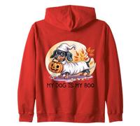 Halloween Daschund Il Mio Cane è Il Mio fischio Felpa con Cappuccio