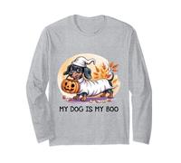 Halloween Daschund Il Mio Cane è Il Mio fischio Maglia a Manica