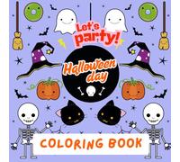Halloween day party: coloring book for kids