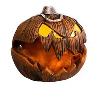 Halloween Decor, Decorazione di Zucca di Halloween Testa realistica sollevabile con Occhi Luminosi for Cortile, Bar, Case stregate, Festival, Gadget
