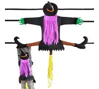 Halloween Decor, Witch Tree Decoration, Funny Yard Prop, Festive Outdoor Ornament, Spooky Hanging for Door Hallway Garden Patio Lawn Porch Pillar and Holiday Display, 39.37x31.5 inches