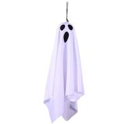Halloween Decorations, Hangable Light Up Ghost, Flashing Mode Display, Spooky Figurine Ornament, Scare Prop for Outdoor Setup, Porch Styling, Lawn Display, Backyard Scene, Patio Accent, 19.69x15.75 In