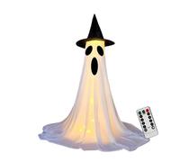 Halloween Decorations Outdoor, Light-Up Ghost Prop, 165cm/64.96 inches Spooky Seasonal Horror Scene Decoration for Porch, Haunted House, Garden, Indoor and Outdoors Halloweens Event