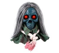 Halloween Decorations Skull with Light - Up Eyes Animated Sound Activated | Skull Home Decor with Spooky Sound for Indoor Outdoor Haunted House Porch Cemetery Courtyard Home