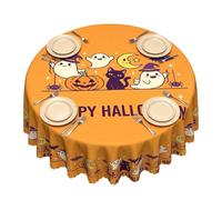 Halloween Decorations Tablecloth | Washable Holiday Table Cover | Ghost Pum