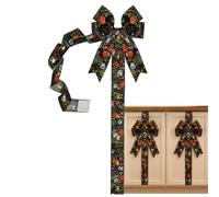 Halloween Decorative Bow, Spooky Seasonal Party Display Sash Decor