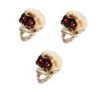 Halloween Decors Animatronics Skull Stakes Con Suono Attivato LED Luce Up Eye Pathway Marcatori Case infestate Decors Halloween Animatronics Skull Stakes Pathway Marcatori