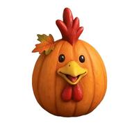 Halloween Deko Farm Pumpkin Figurines Cute Funny Cow Duck Sheep Pig Chicken Horse Statue Halloween Thanksgiving Fall Decorations Farmhouse Table Center Tischdekoration (E, One Size)