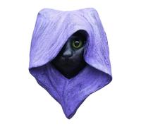 Halloween Deko für Tisch Mystical Cat Sculpture Hand Painted Hooded Cat Figurine Gothic Resin Decor (Deutsche Übersetzung)| Wall Plaque Indoor/Outdoor Halloween Ornament (C, One Size)
