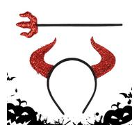 Halloween Devil Horns-Accessori In Costume Da Diavolo Con , Grazioso Fascia Per Le Orecchie Delle Orecchie Di Halloween, Decorazione Di Costumi, Oggetti Di Scena Di Feste Spettrali, Vestito Di