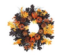 Halloween Di Ghirlanda Della Porta Artificiale Fatta Di - Corona Autunnale Con Ghirlanda Di Foglie Di Acero | Decorazione Per Appendiabiti Per Le Porte Per La Decorazione Della Celebrazione Del