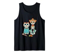 Halloween Dia de Los Muertos Sugar Skull Skeleton Dogs & Cat Canotta