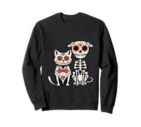 Halloween Dia de Los Muertos Sugar Skull Skeleton Dogs & Cat Felpa
