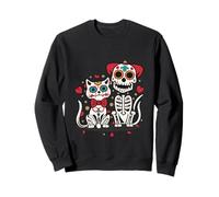 Halloween Dia de Los Muertos Sugar Skull Skeleton Dogs & Cat Felpa